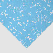 Baby Blue Seing Tissuepapier (Detail)