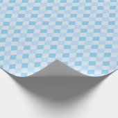Baby Blue Small Argyle Baby shower Cadeaupapier (Hoek)