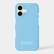 BABY BLUE Solid Arrière - plan iPhone X Coque