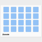 Baby Blue Square Sticker (Vel)