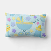 Baby Blue Stars et Carriage Keepsaké Coussin (Verso)