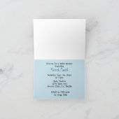 Baby Blue Stippen Animals Flowers Baby shower (Binnen)