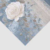 Baby Blue Stripe & Lace Tissuepapier (Detail)