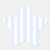 baby blue stripes ster sticker (Voorkant)