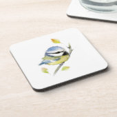 Baby Blue tit Bird Bier Onderzetter (Linkerzijde)