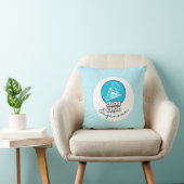 Baby Blue Train Choo Choo Ingénieur Lance Oreiller (Chaise)