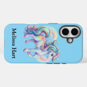 Baby Blue Unicorn iPhone / coque ipad (Verso (horizontal))
