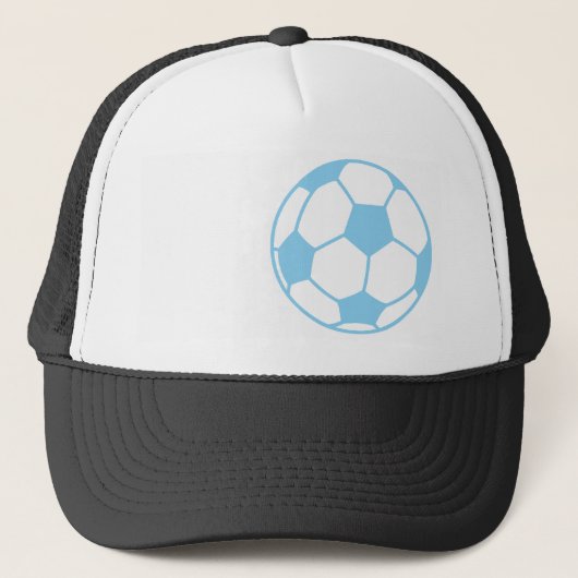 Baby Blue Voetbal Trucker Pet (Voorkant)