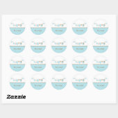Baby Blue Wasserijlijn Stickers (Vel)