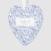 Baby Blue Watercolor NOM NAISSANCE Sweet Heart (devant)