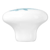 Baby Blue Whale Sparkle Nautical Personal Nursery Keramische Knop (Zijkant)