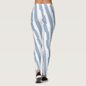 Baby Blue & White Stripe Leggings (Dos)