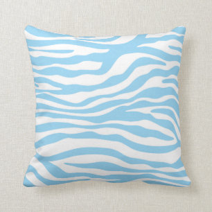 Baby Blue Zebra Animal Print Kussen