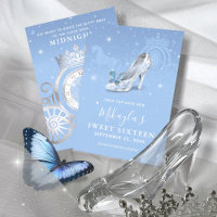 Baby Blue Zilveren Schoen Assepoester Sweet 16 Ver