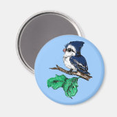 Baby Bluejay Magnet Magneet (Voorkant / Achterkant)