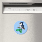 Baby Bluejay Magnet Magneet (Insitu (Vaatwasser))