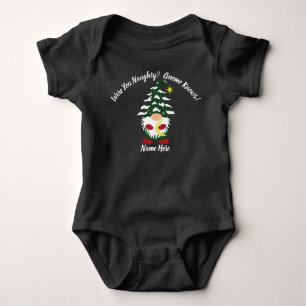 Baby Body Gnome Kerstboom Romper