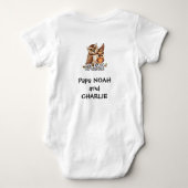 Baby Body : Mijn Vader Mijn Oude Ik (wit) Romper (Achterkant)