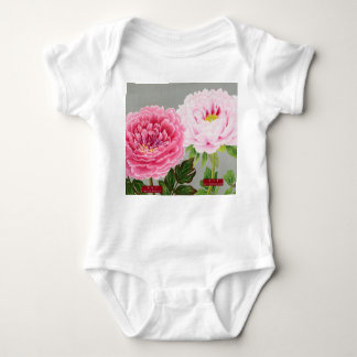 BABY-BODYPACK MET JAPANSE BLOEMENDRUK DIY NAAM ROMPER