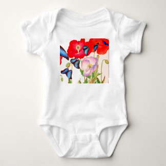BABY BODYPAKJE BLOEMEN EN VLINDERS DIY NAAM ROMPER