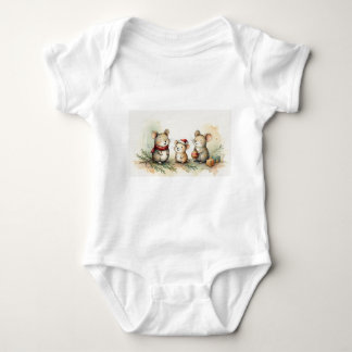 Baby Bodypakje: Drie zoete muizen Romper