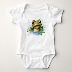 Baby body's met grappige kikker romper