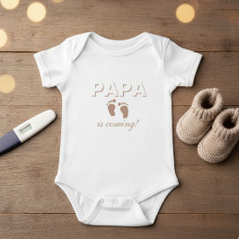 Baby Bodysuit - Birth Announcement PAPA is coming