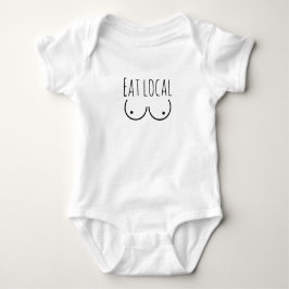 Baby Bodysuit "Eat Local" borstvoeding