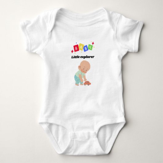 Baby Bodysuit - Little Explorer Adventure Outfit (Voorkant)