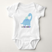 "Baby Bodysuit", mam-dinosaurus en baby Romper (Voorkant)