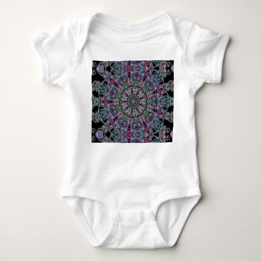 Baby bodysuit met mandala 2 (Voorkant)
