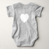 Baby bodysuit "PCOG" with scripture & heart (Achterkant)