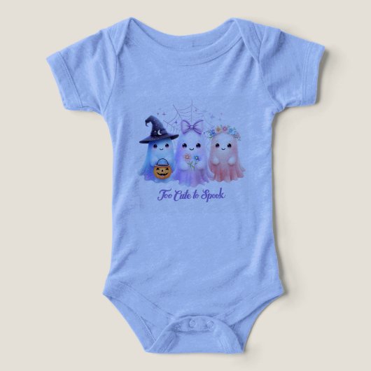 Baby Bodysuit Too Cute to Spook (Design Recto)