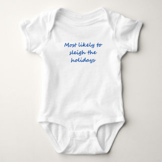 Baby bodysuit voor kerst