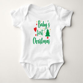 Baby bodysuit voor kerst