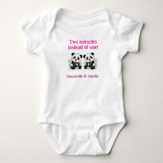 Baby Bodysuit voor Tweelingen, Eén stuk met Mooie