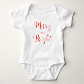 Baby bodysuit Vrolijk en helder kerstfeest (Voorkant)