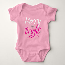 Baby Bodysuit : Vrolijk en Helder (roze)