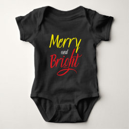 Baby Bodysuit: Vrolijk en Helder (zwart) Romper