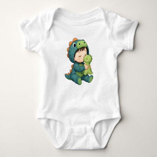baby bodysuits voor kinderen Funny Babysaurus (Voorkant)