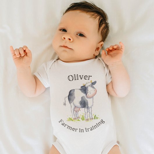 Baby Boer koe Babygrow Romper