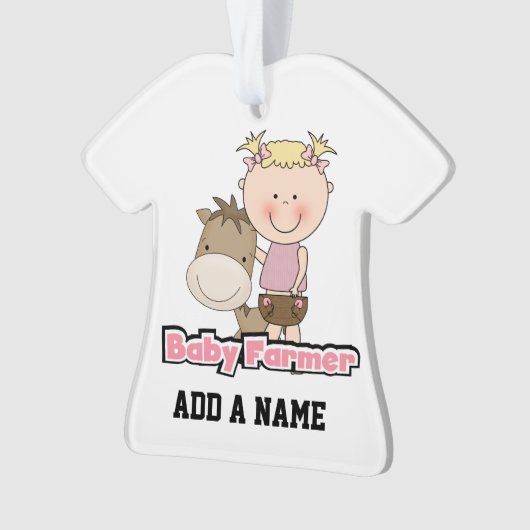 Baby boer met paard ornament (voorkant)