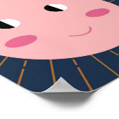 baby boho naadloos. Hippie chic ba Poster (Hoek)