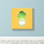Baby Bok Choy Canvas Afdruk (Insitu (Houten vloer))