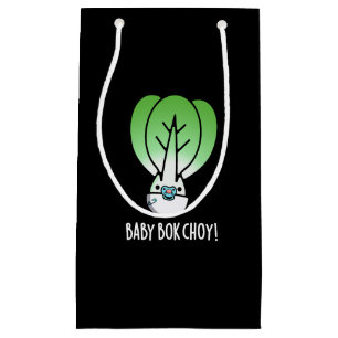 Baby Bok Choy Funny Veggie Pun Dark BG Klein Cadeauzakje