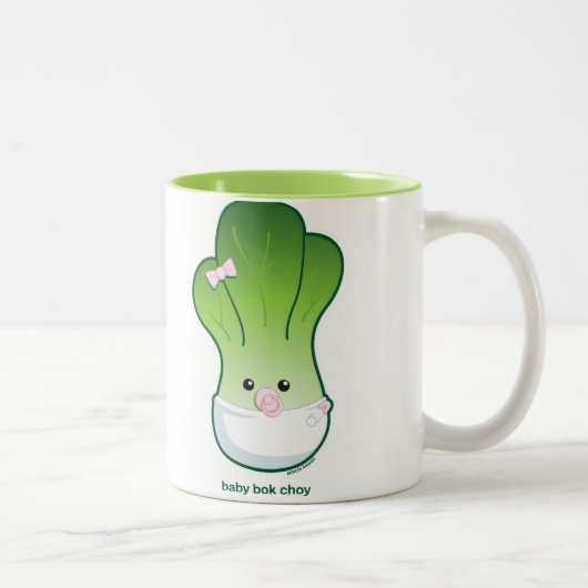 Baby Bok Choy Tweekleurige Koffiemok (Rechts)