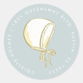 Baby Bonnet Blue Return Label (Voorkant)