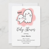 Baby Boo Ghost Shower Invitation (Devant)