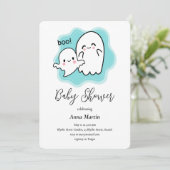 Baby Boo Ghost Shower Invitation (Debout devant)