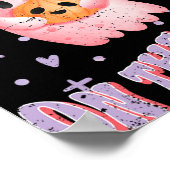 Baby Boo On The Way Halloween Pregnancy Announceme Poster (Hoek)